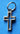 Modern Cut Out Cross Charm (B-94)