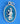 St. Christopher Blue Enamel Medal (M-218)