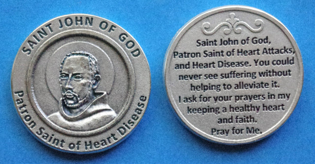 St. John of God Healing Saint Token - Heart Disease (M-373 ...